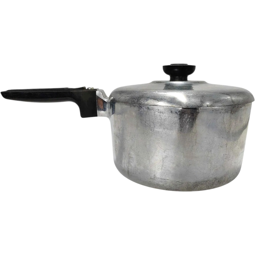 VTG USA Magnalite GHC 3 Qt / 3 Liter Sauce Pan Double Spouts w/ Lid 1969-1990s